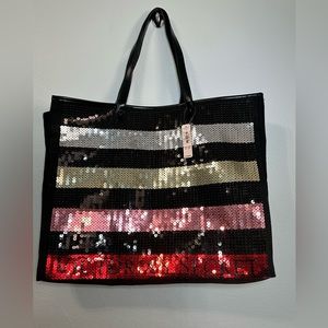 NWT Victoria Secret Sequins Multicolor Tote